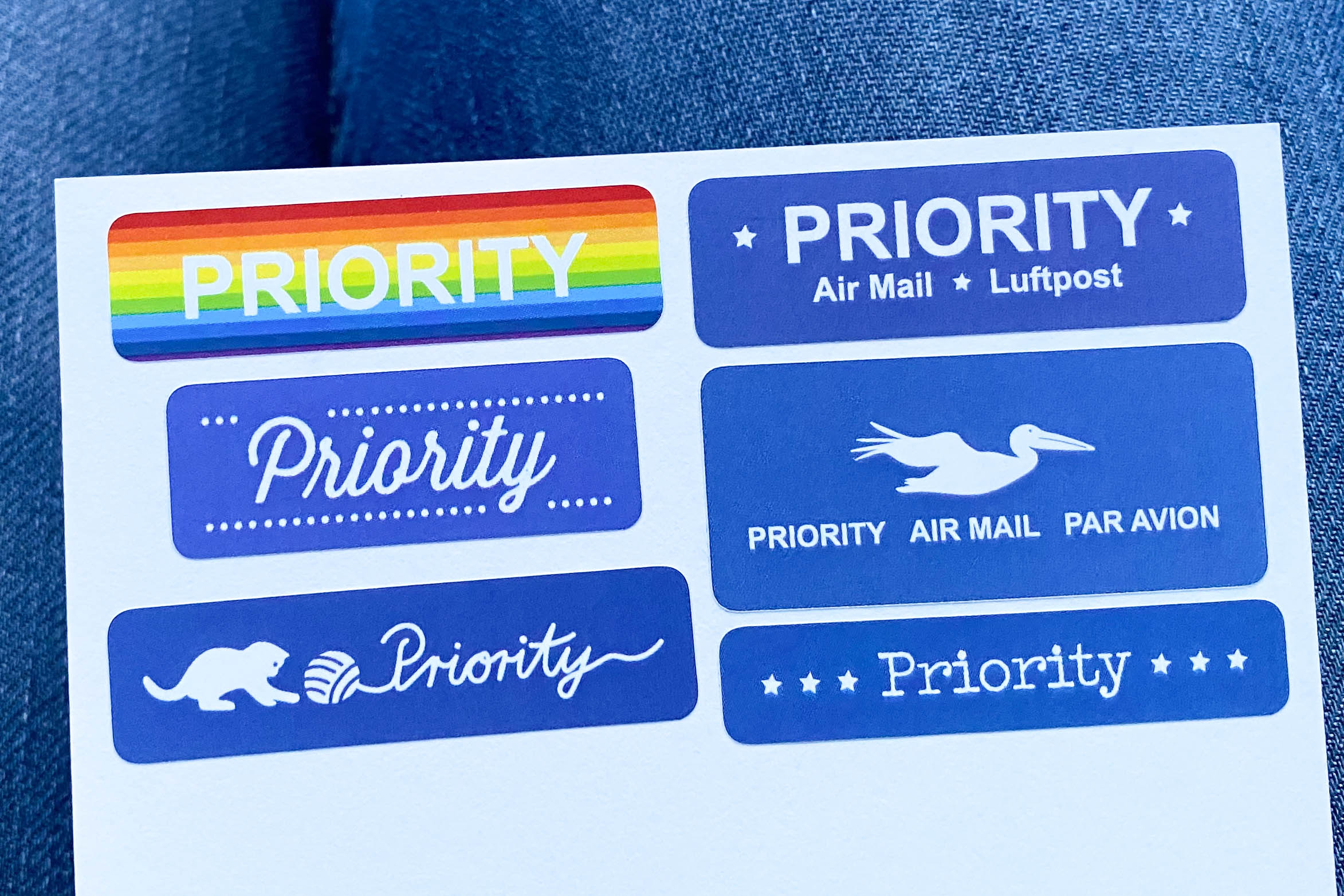 Best of Airmail Sticker Set 60 pc
