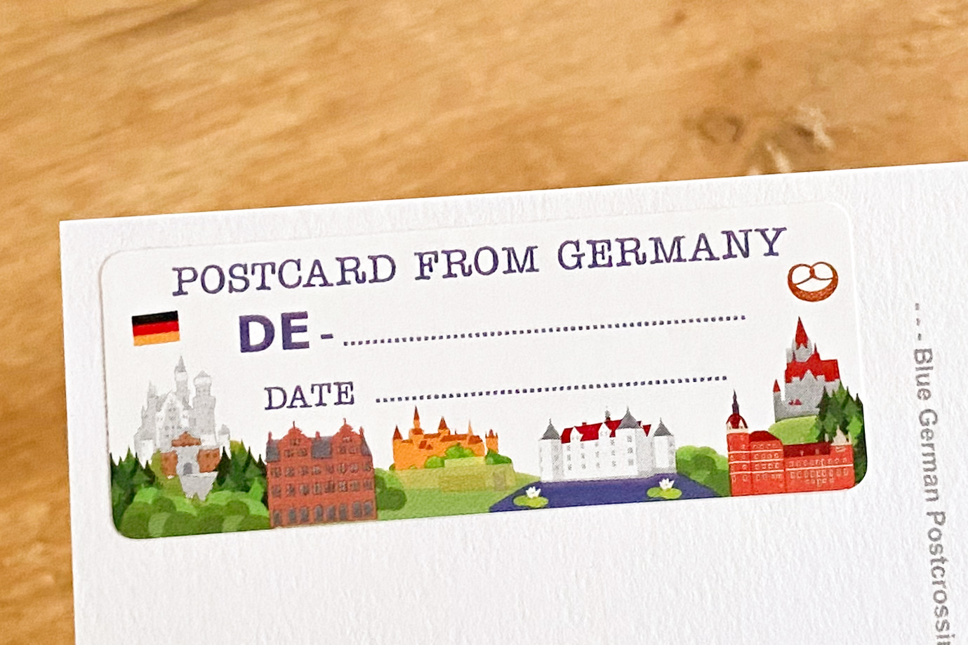 Castles in Germany Postcard ID Sticker Set 40 pieces