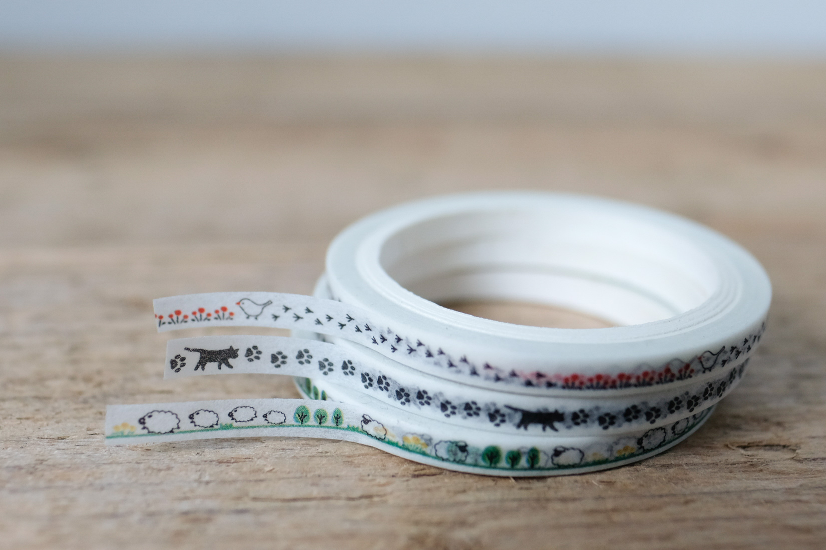 papersisters-Maskingtape-Tiny-Animal-Line-Washitape