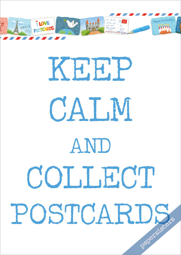 Keep calm and collect Postcards