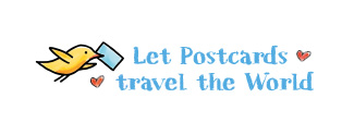 S* Sticker Let Postcards travel the World Size 49x15 mm 5er