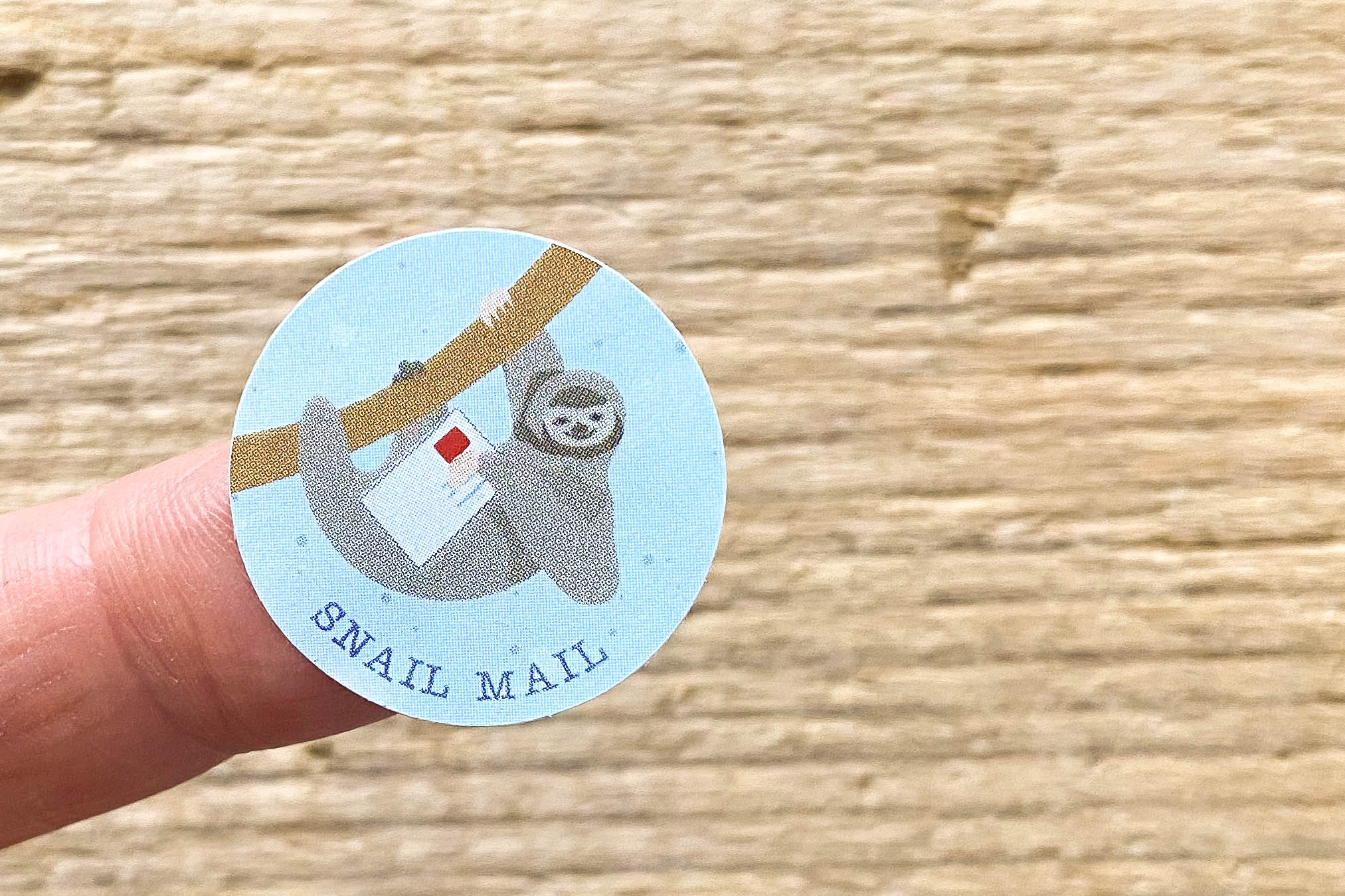 Mail Sloth Sticker Set 50 pieces