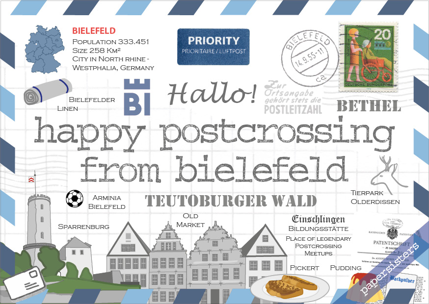 Happy Postcrossing Bielefeld
