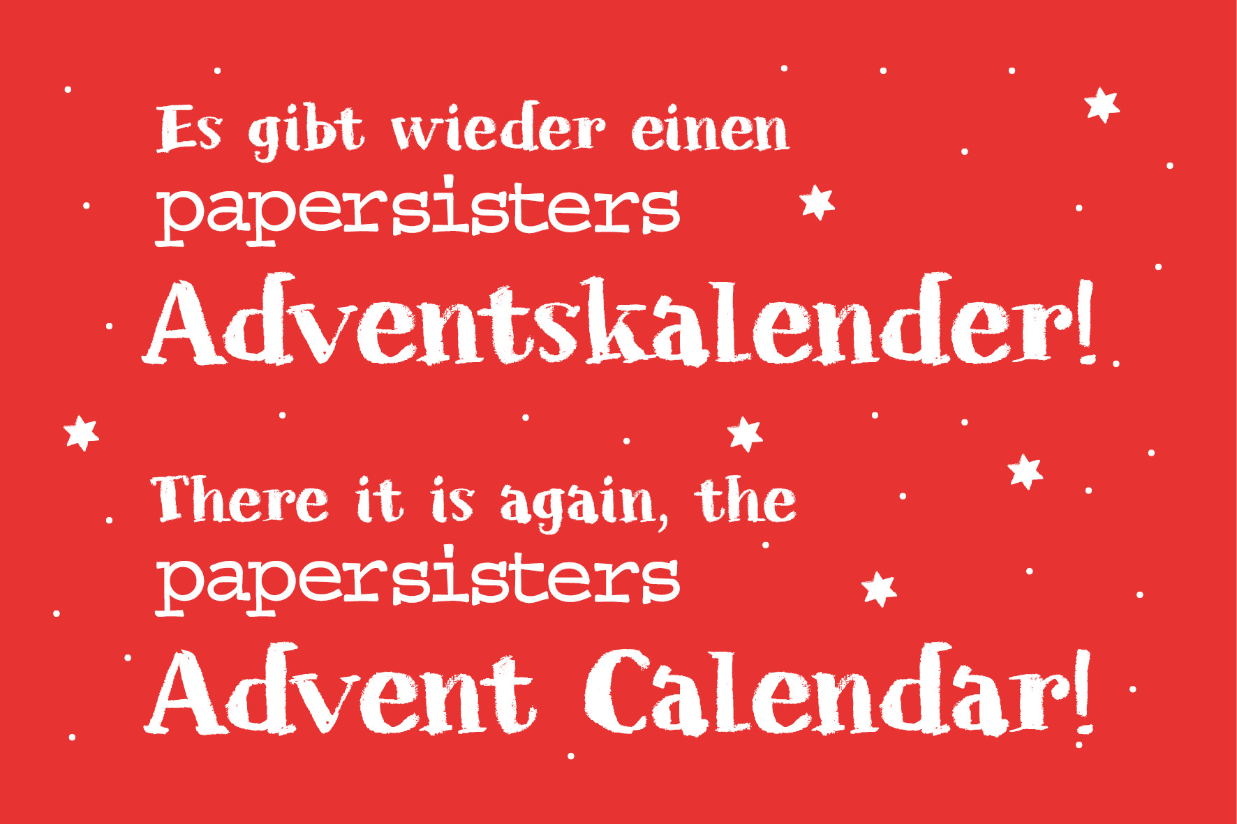 papersisters Advent Calendar 2025