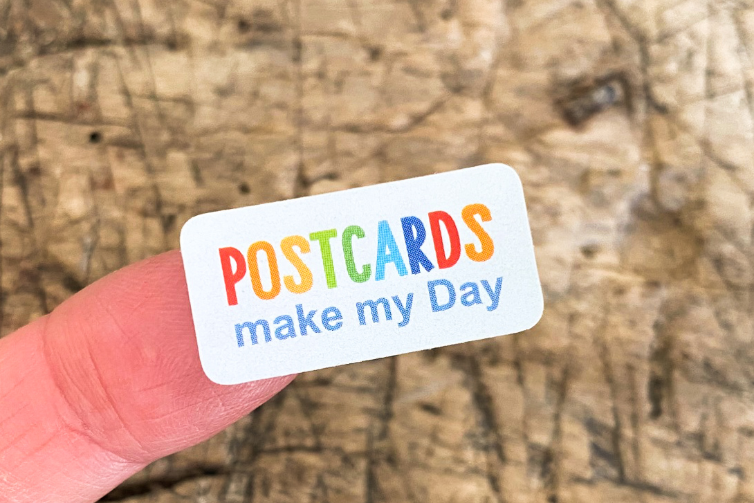 Postcards make my Day Sticker Set 