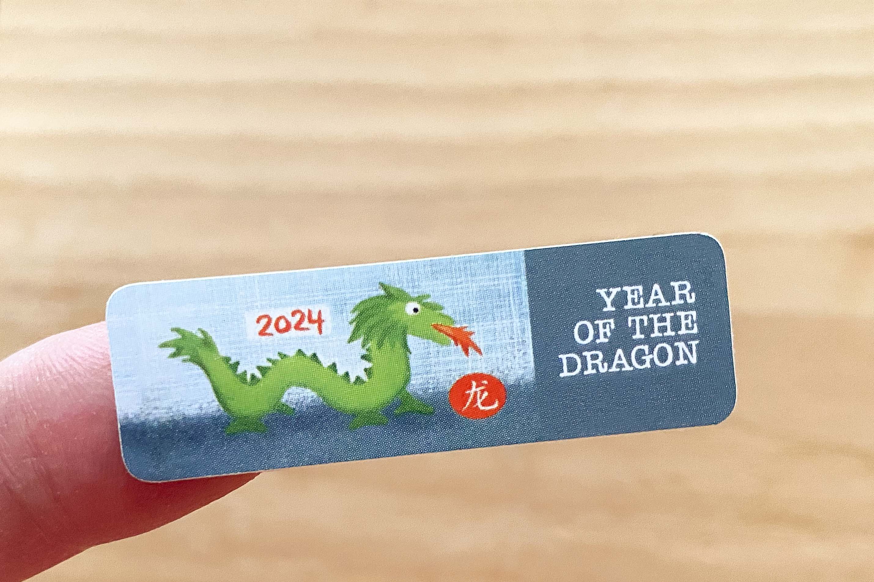 Year of the Dragon 2024 Sticker Set 60 Stück