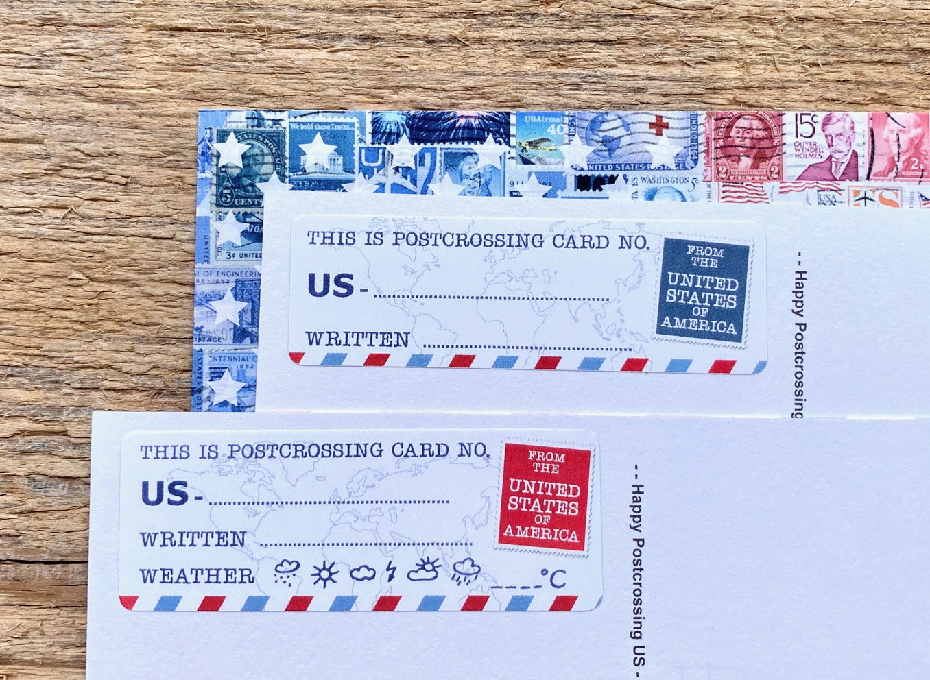 Postcard ID US Sticker Set