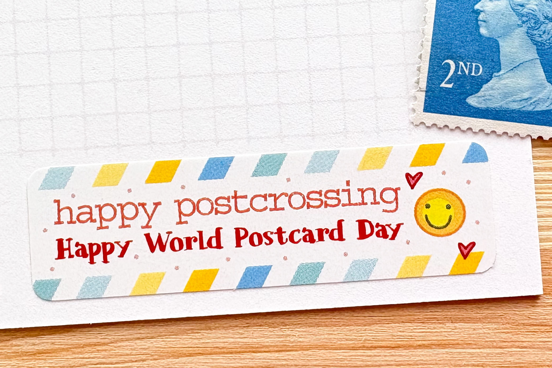 Happy Postcrossing on World Postcard Day Sticker Set 