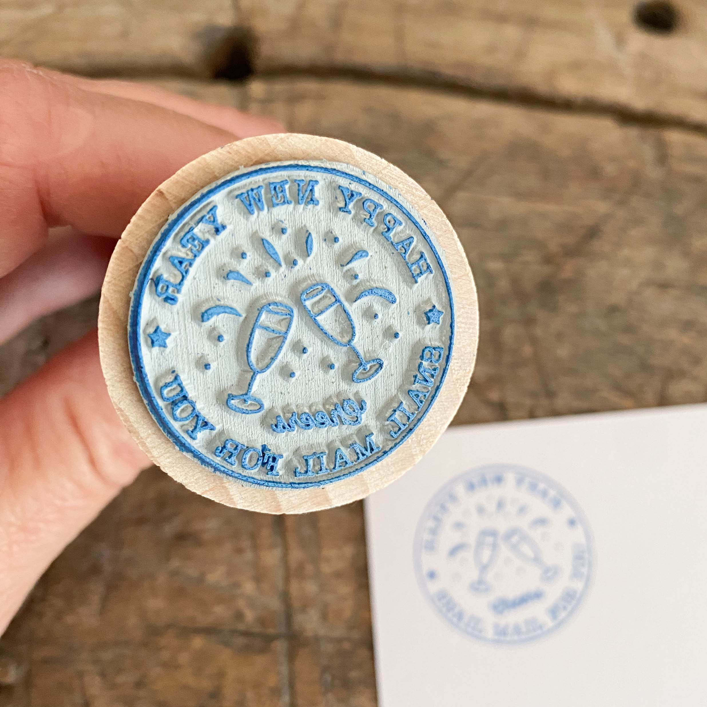 papersisters-Rubberstamp-Poststempel-Happy-New-Year