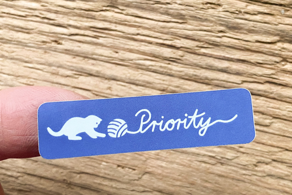 Priority Kitty Sticker Set 60 pieces