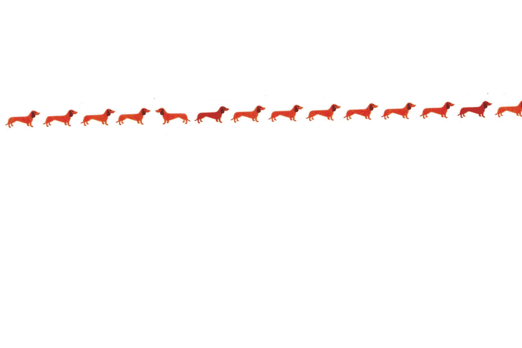 papersisters tape dachshund parade line