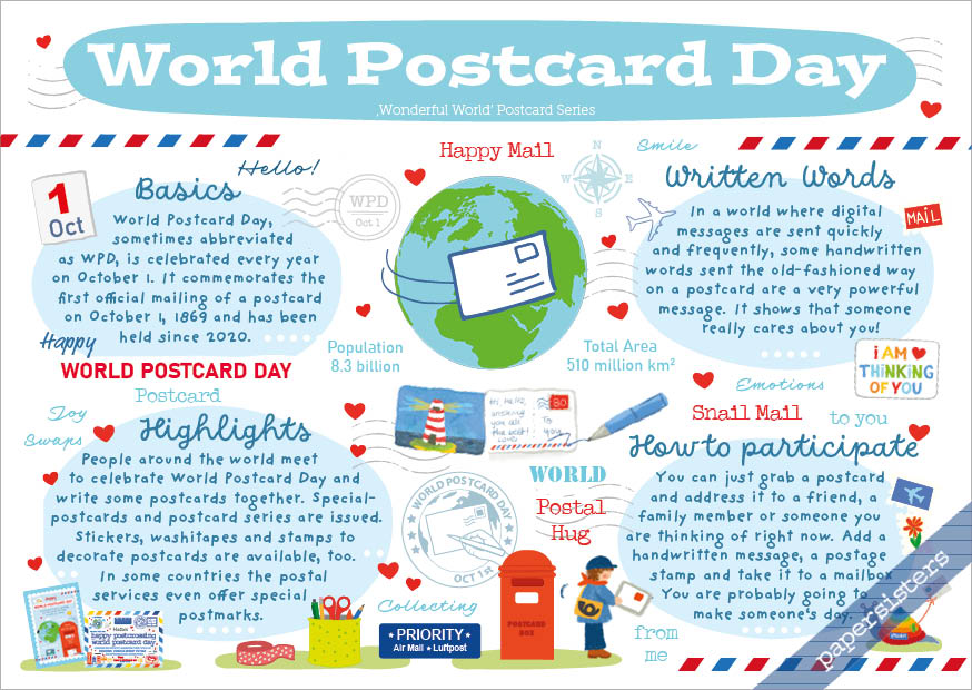 Wonderful World - World Postcard Day
