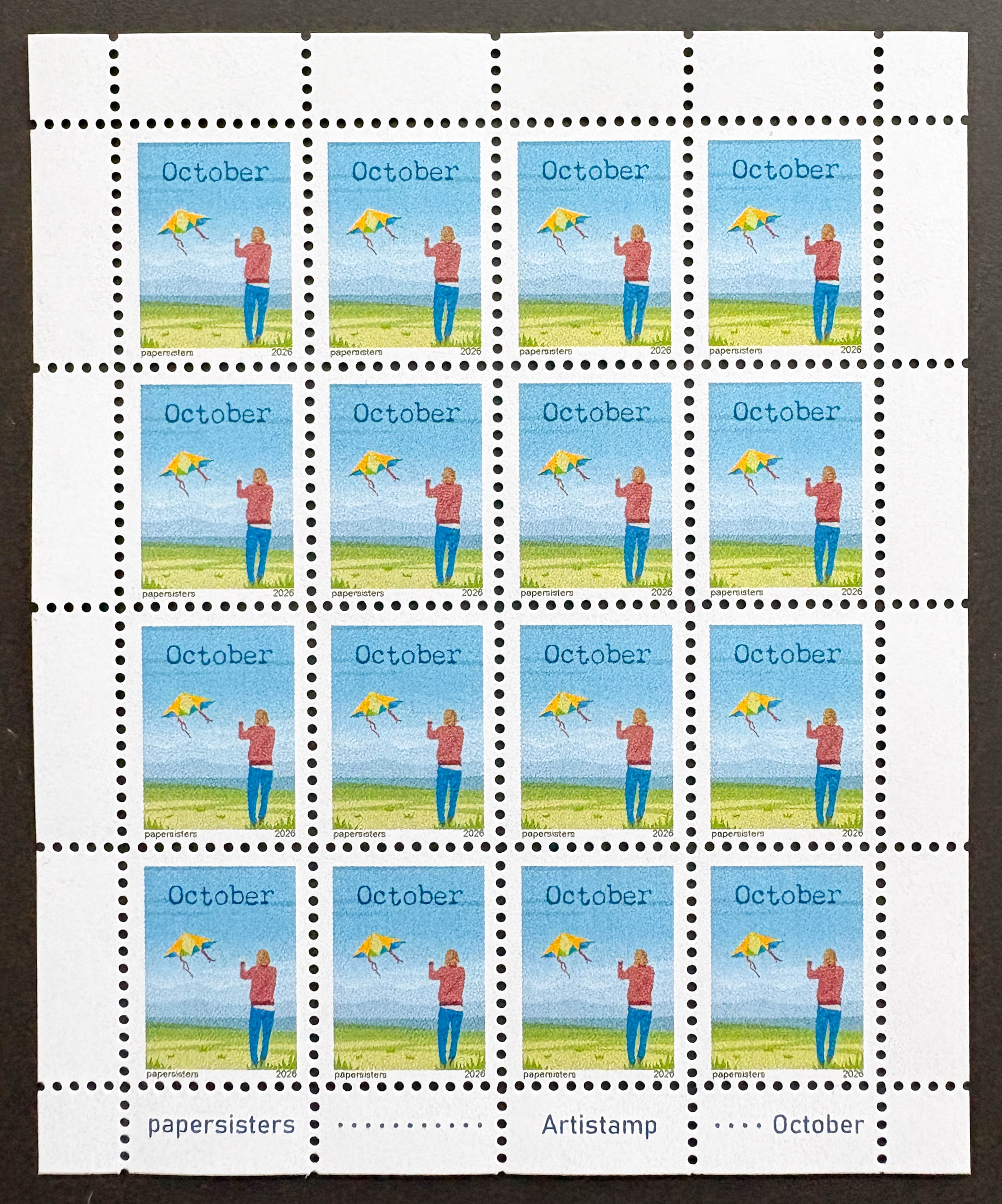 October papersisters Artistamps