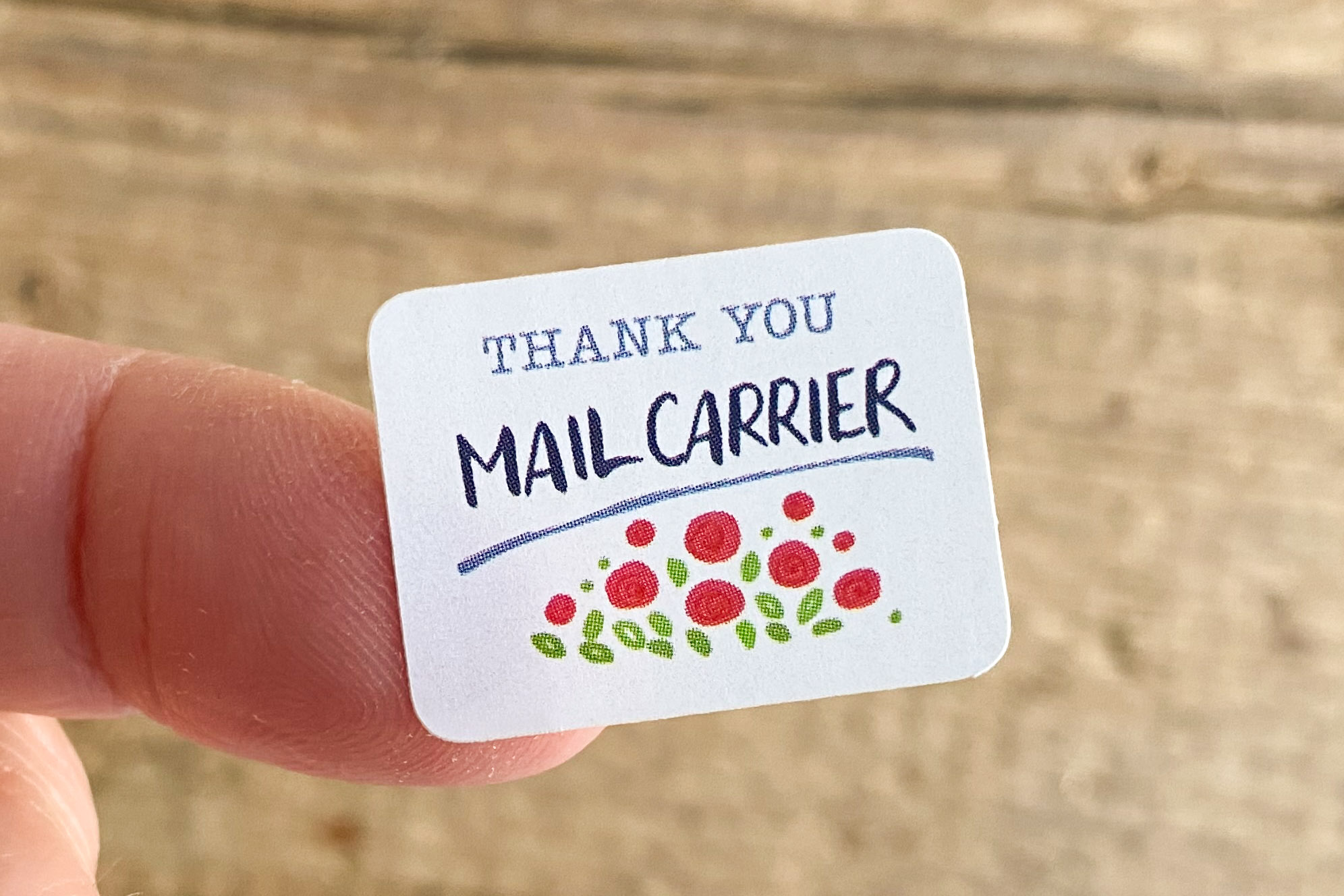 Thank you Mail Carrier Sticker Set 60 Stück
