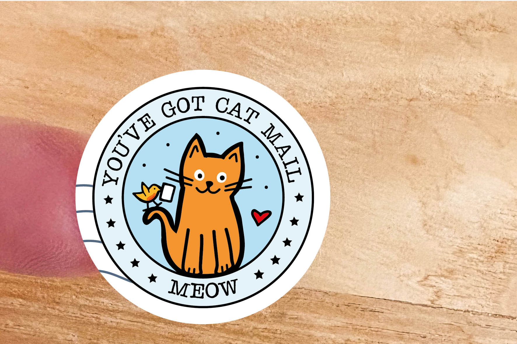 Cat Mail Sticker Set