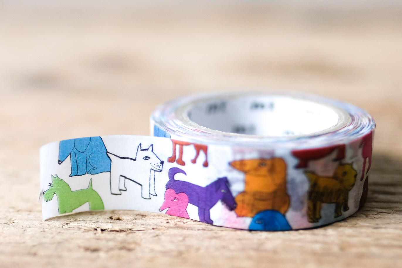 papersisters-mt-colorful-dog-washi-tape-1 mt masking tape x nordic countries colorful dog