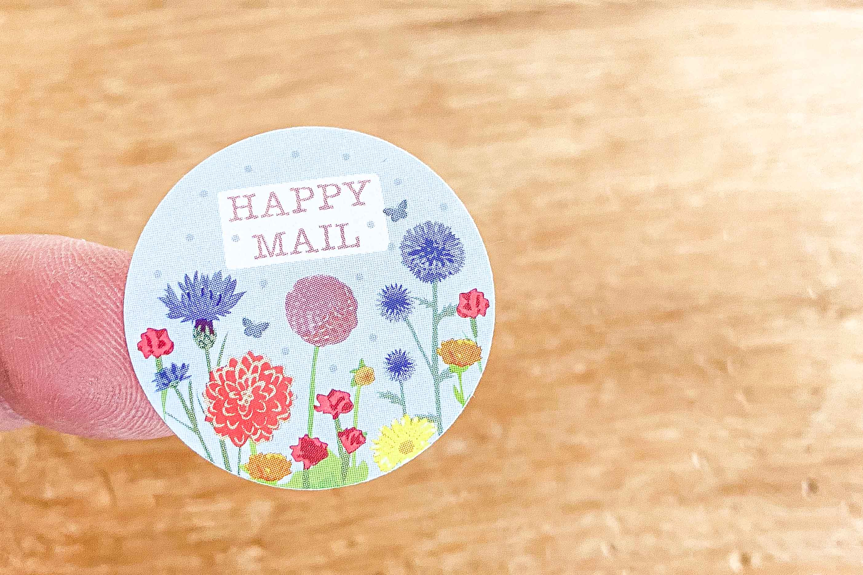 Summer Flower Mail Sticker Set rund 40 Stück