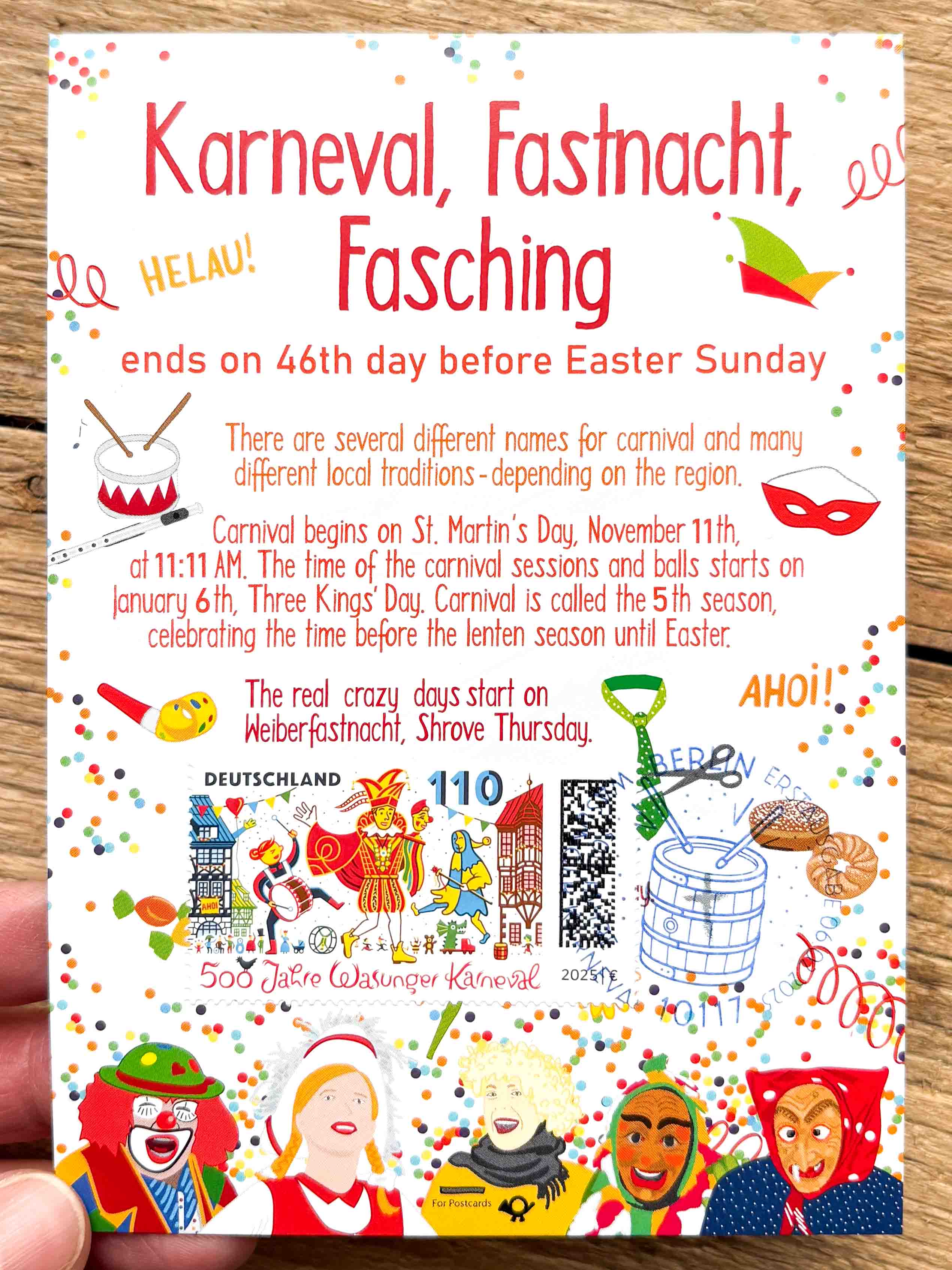 Maximum Postcard Karneval - Fasching