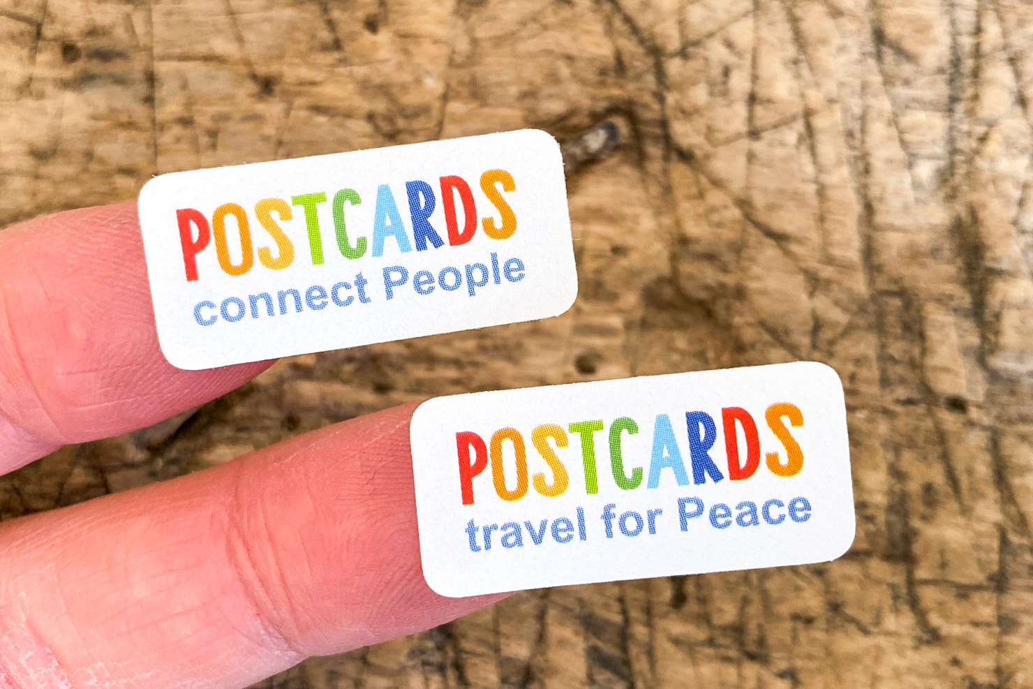 Postcards for Peace and connect Sticker Set 