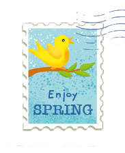 S* Sticker Enjoy Spring Stamp 25x32 5er
