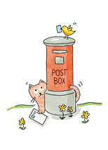 S* Sticker Mailcat 20x30 5er