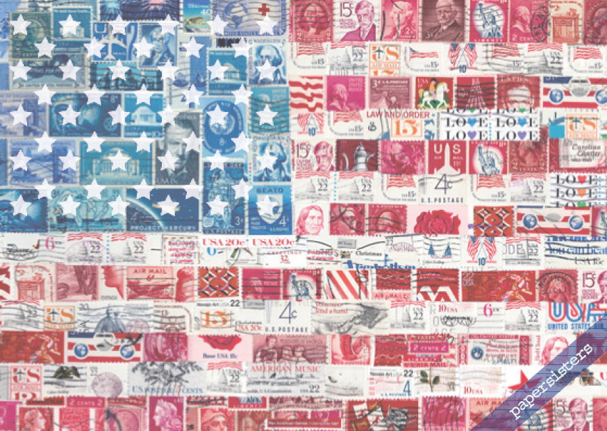 papersisters-Postcard-US-Stamp-Flag