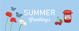 S* Sticker Summer Greetings 5er