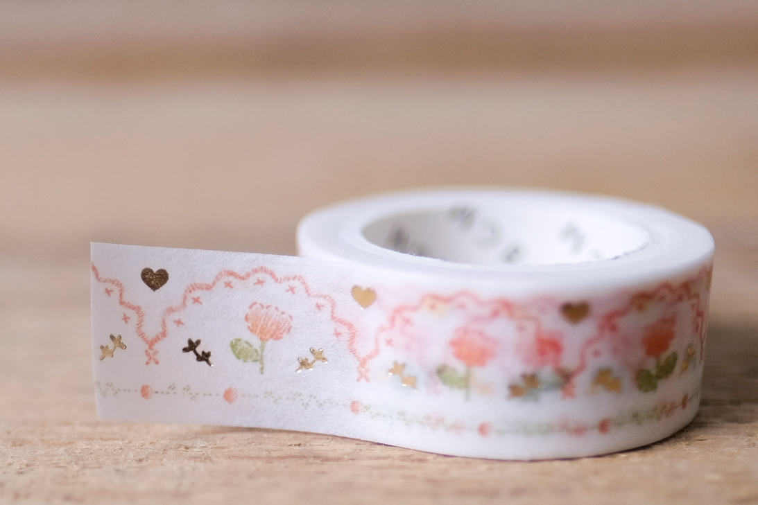 papersisters-Maskingtape-Embroidery-pink Masking Tape Embroidery Pink