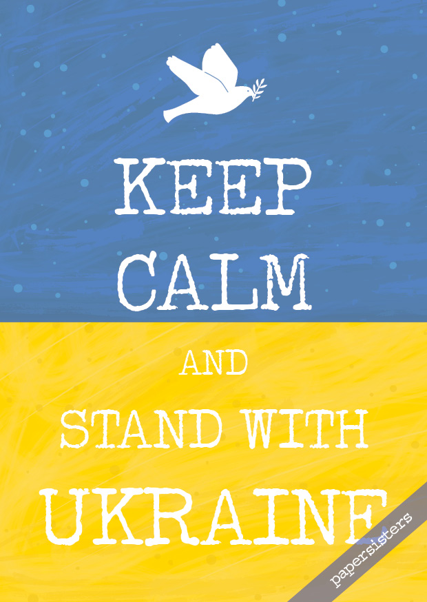 Keep calm stand with Ukraine