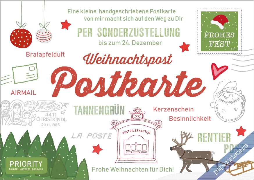 Weihnachtspostkarte