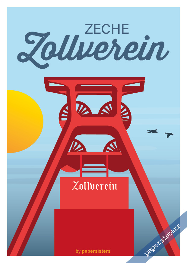papersisters-Postkarte-Travel-Zeche-Zollverein