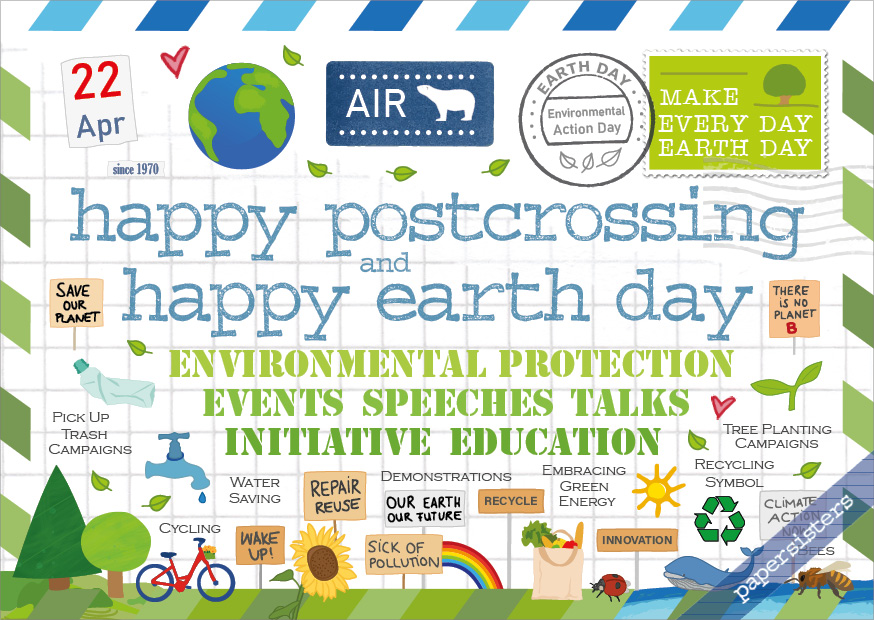 Happy Postcrossing - Earth Day