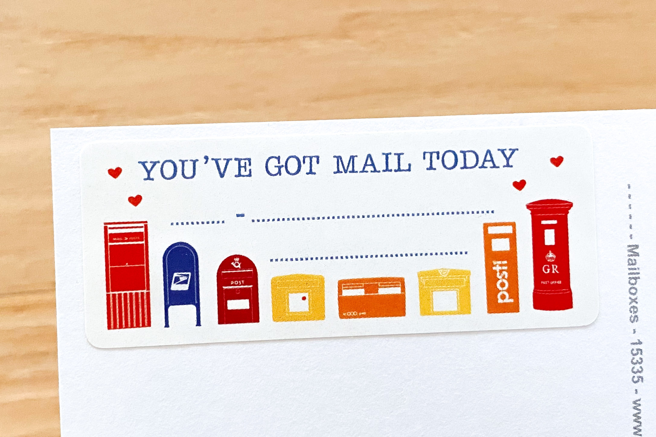 Postcard ID Sticker Set Magic Mailboxes 40 Stück
