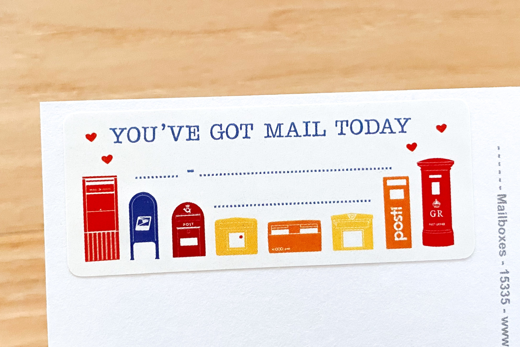 Postcard ID Sticker Set Magic Mailboxes 