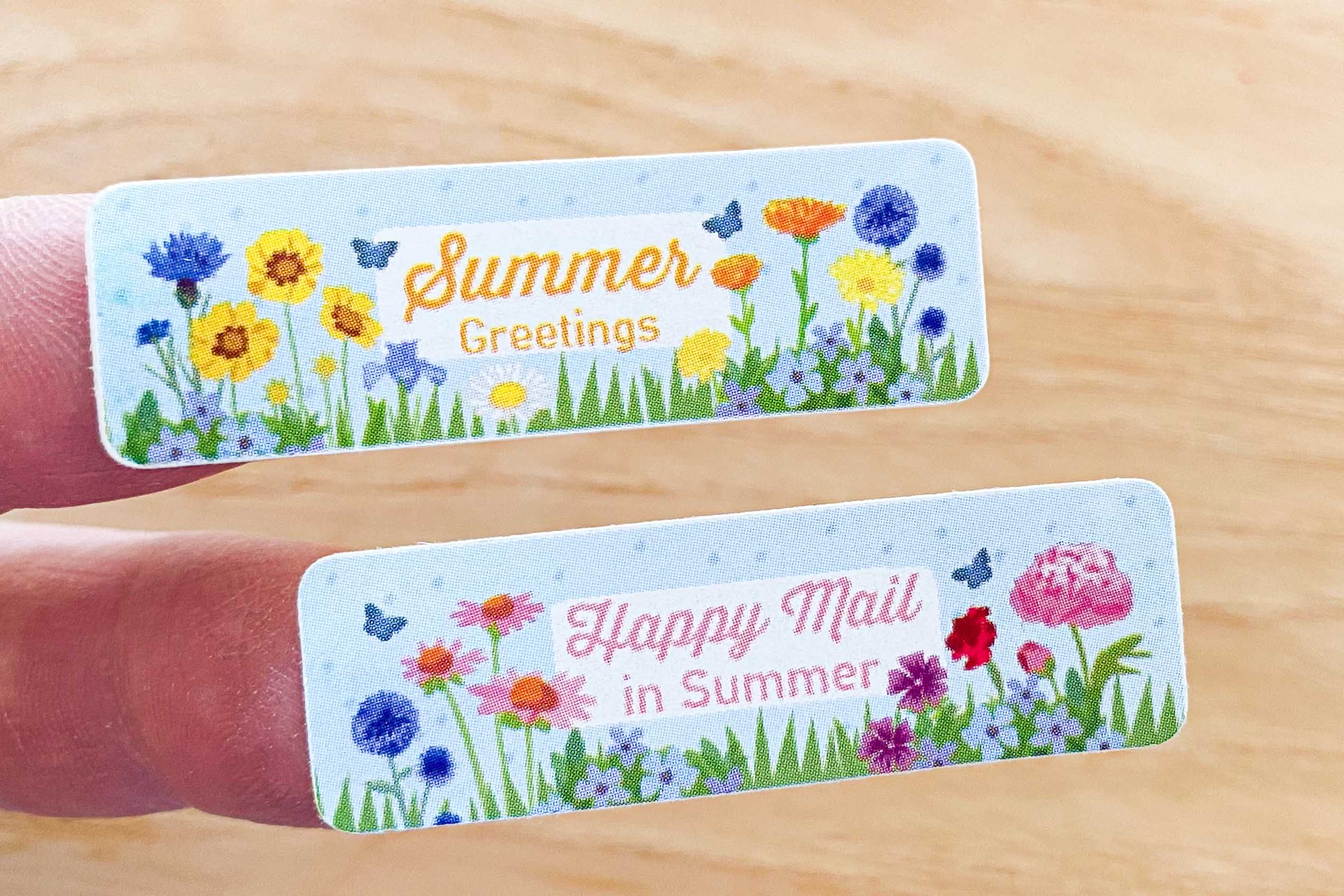 Lovely Summer Flower Mail Sticker Set