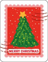 S* Sticker Tannenbaum Stamp 26x34 5er
