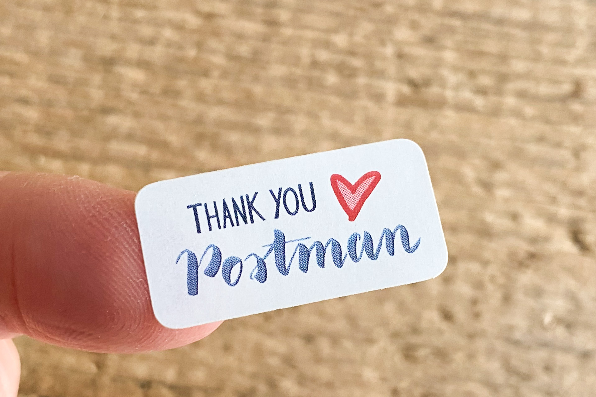 Thank you Postman Sticker Set 60 pieces