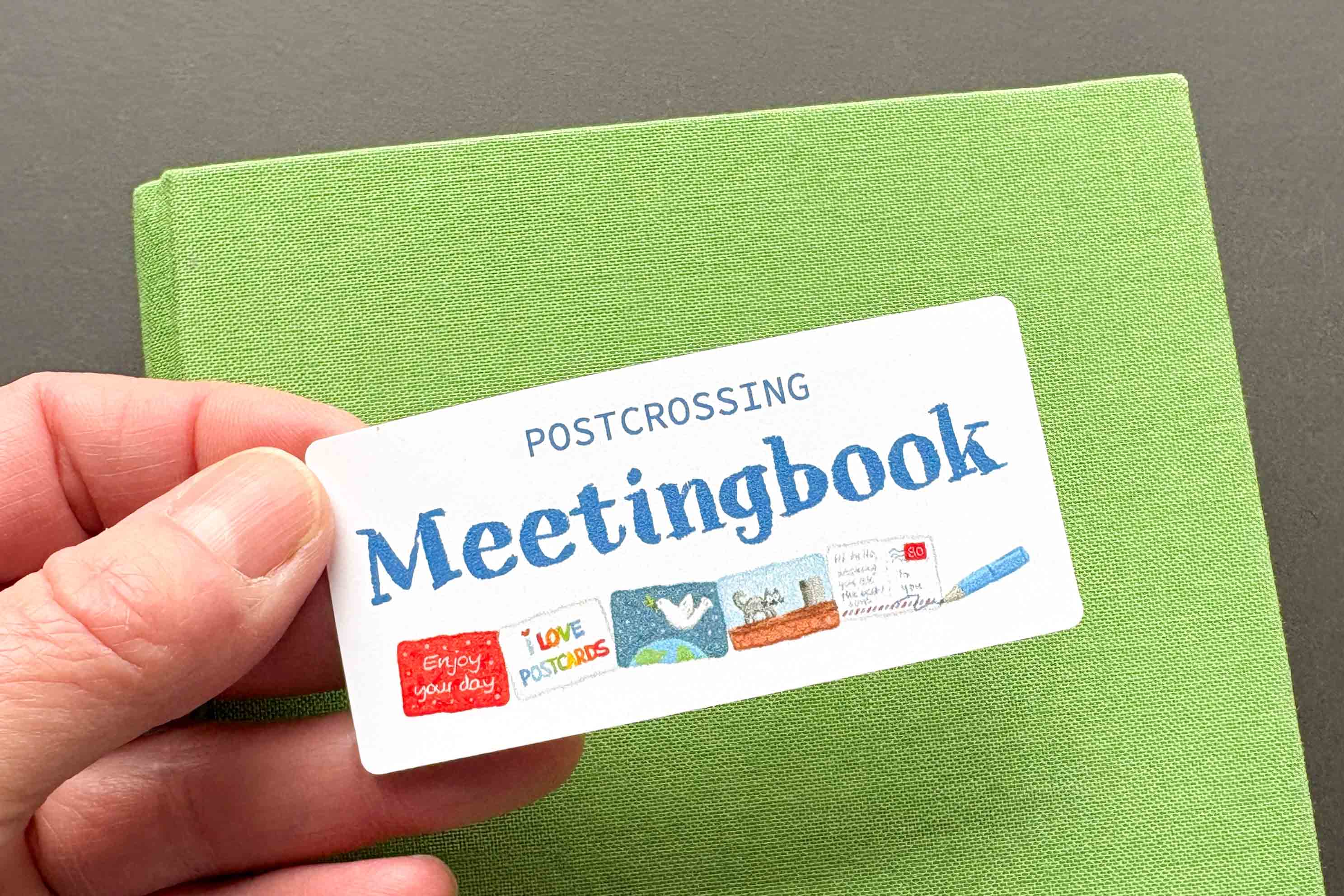 Postcrossing Meetingbook Aufkleber 