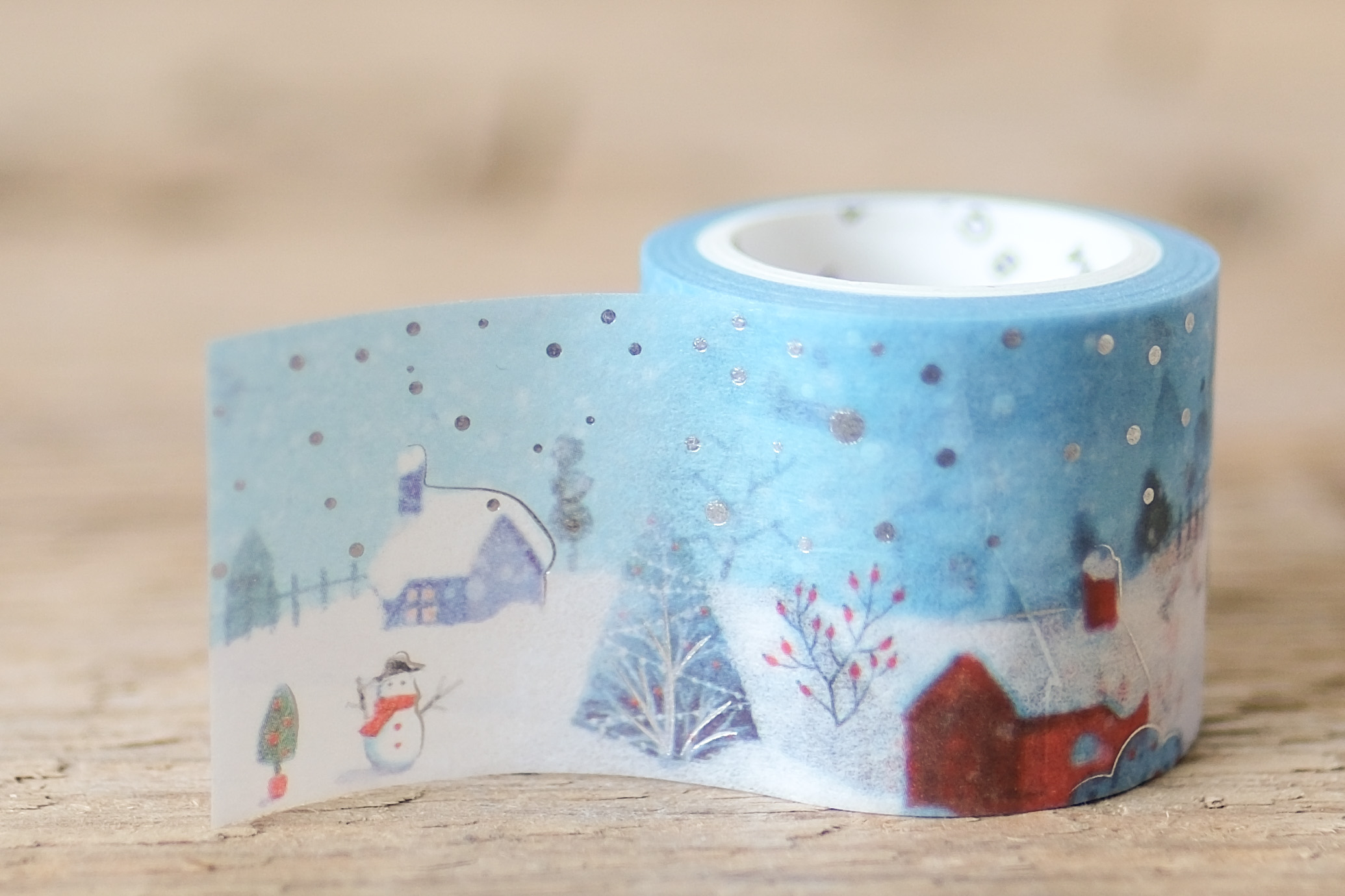 papersisters-Masking-Tape-Glitter-Christmas-Landscape