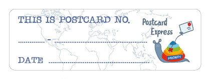 S* Sticker Postcard ID Postcard Express 5er
