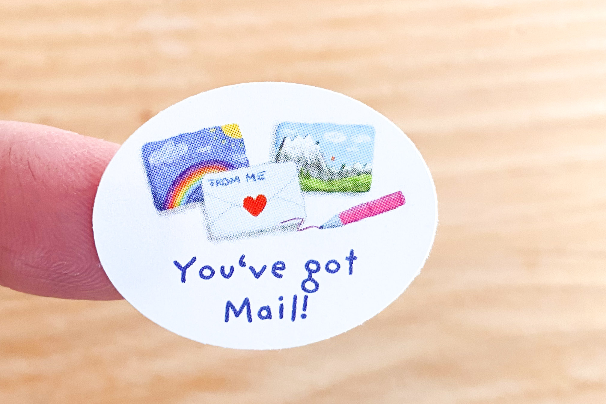 You've got Mail Sticker Set oval 40 pieces