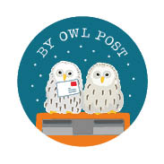 S* Sticker Owl Post 1 25mm rund 5er