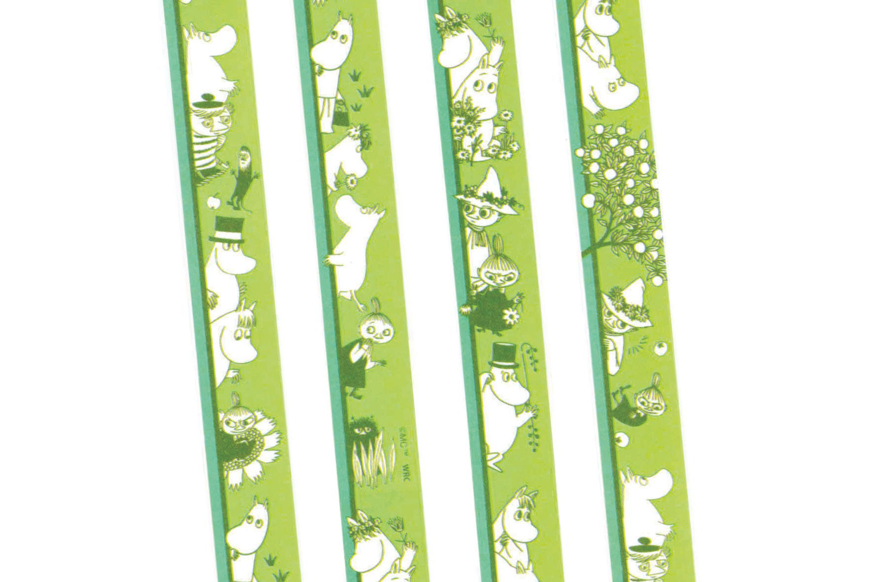 The Moomins Masking Tape Border Green