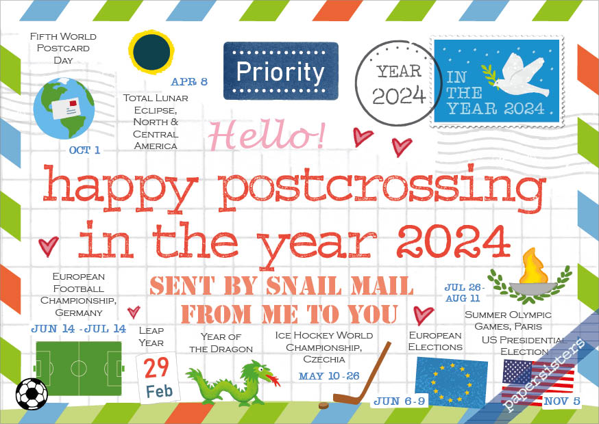 Happy Postcrossing - 2024