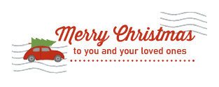 S* Sticker Merry Christmas for you and your loved ones 47x15 5er