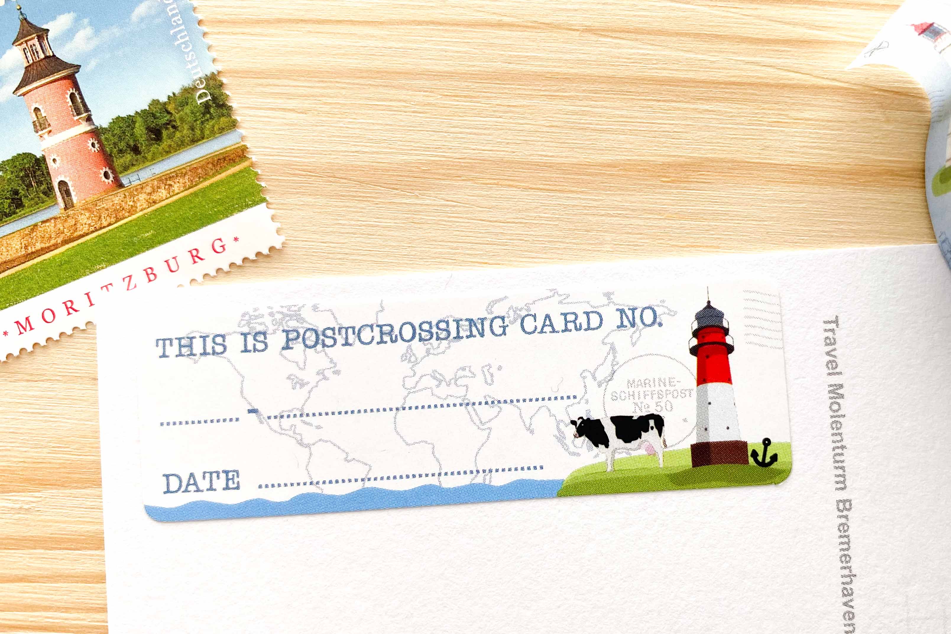 Lighthouse Postcard ID Sticker Set 