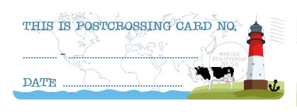 S* Sticker Postcard ID Lighthouse and Cow 65x21 5er