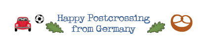 S* Sticker Happy Postcrossing from Germany 2 - 5er