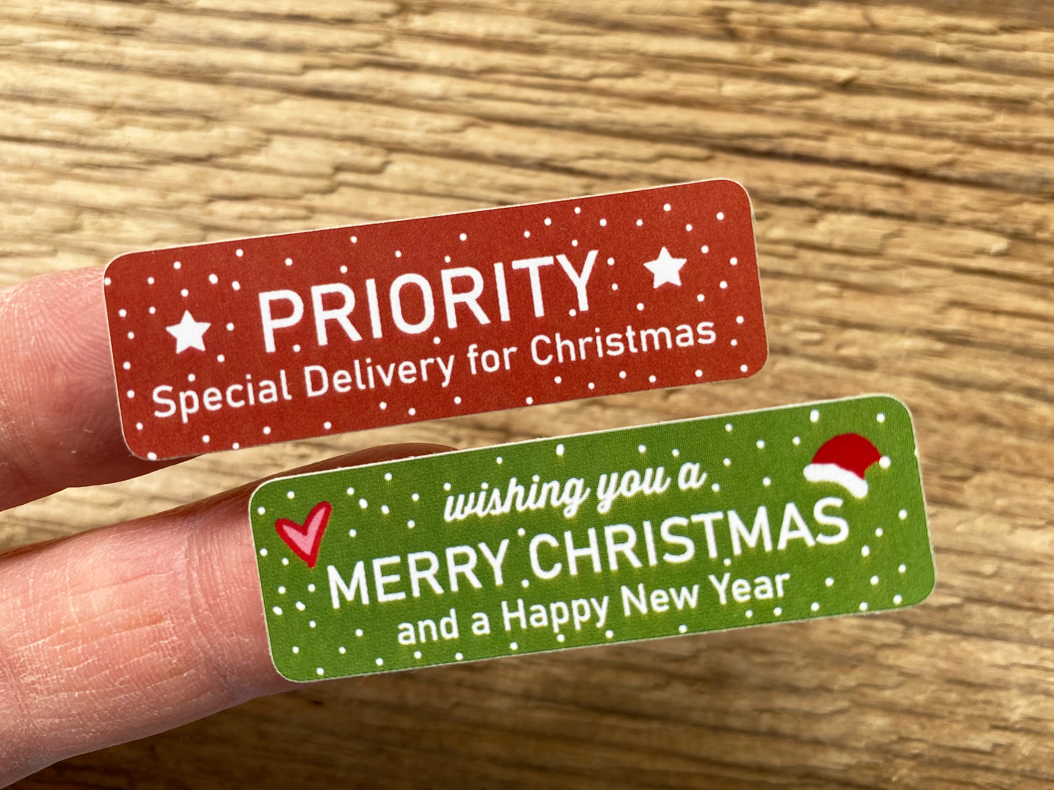 papersisters-Priority-Merry-Christmas-Sticker-Weihnachten