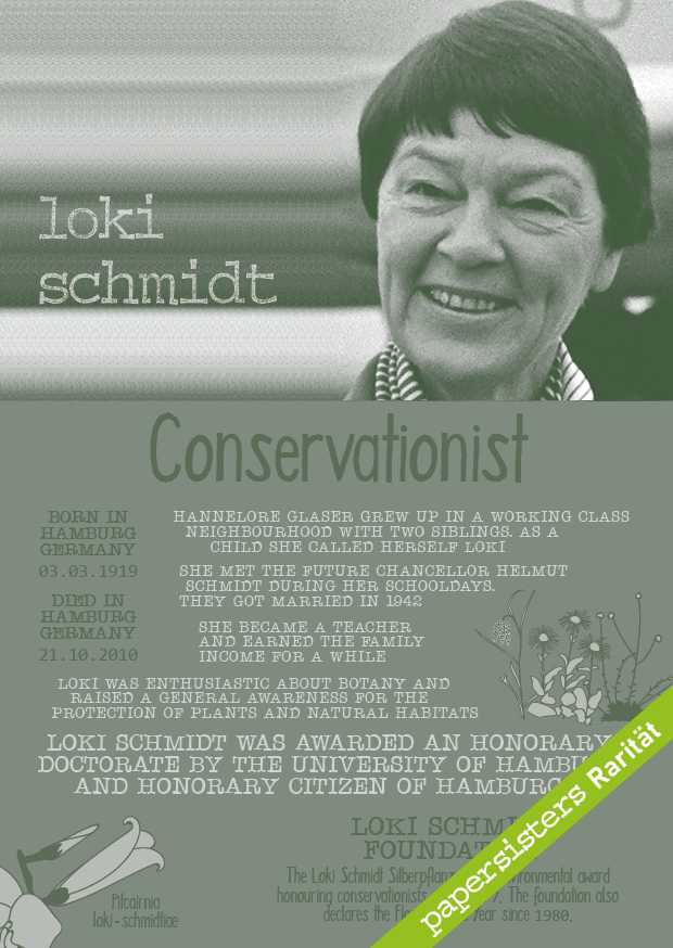 Loki Schmidt  * Women * Rarität